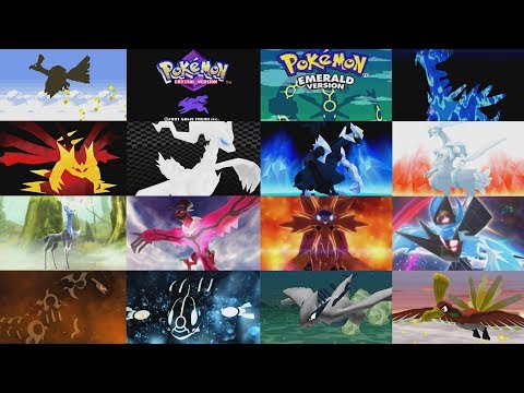 Evolution of Legendary Pokemon Title Screens (1999 - 2017) - HIGH QUALITY