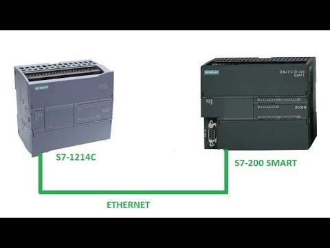 How to communicate Siemens S7-1200 plc & S7-200 smart plc.