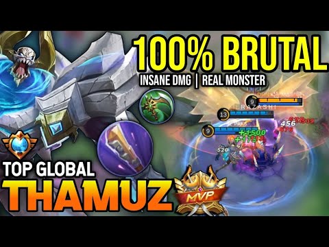 THAMUZ BEST BUILD 2023 | TOP GLOBAL THAMUZ GAMEPLAY | MOBILE LEGENDS✓