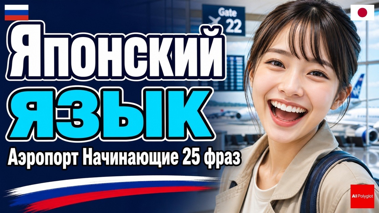 Японский язык Аэропорт Начинающим | С нуля | Аудирование | Фоном | Повседневные фразы | Правильная р