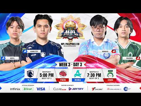 🔴 LIVE | MPL PH S18 | FILIPINO - Week 3 Day 3