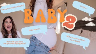 ALL ABOUT BABY #2 | GENDER | DUE DATE | NAMES | HOW I FOUND OUT | ANOTHER HOME BIRTH??