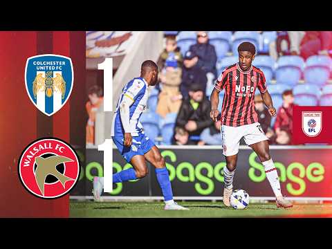 FC Colchester United 1-1 FC Walsall
