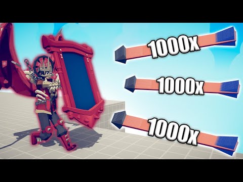 EPIC MIRROR SHIELD vs 1000x OVERPOWERED UNITS - TABS | Totally Accurate Battle Simulator 2023