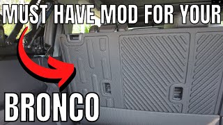 Ford Bronco Rear Seat Back Cover Install and Review