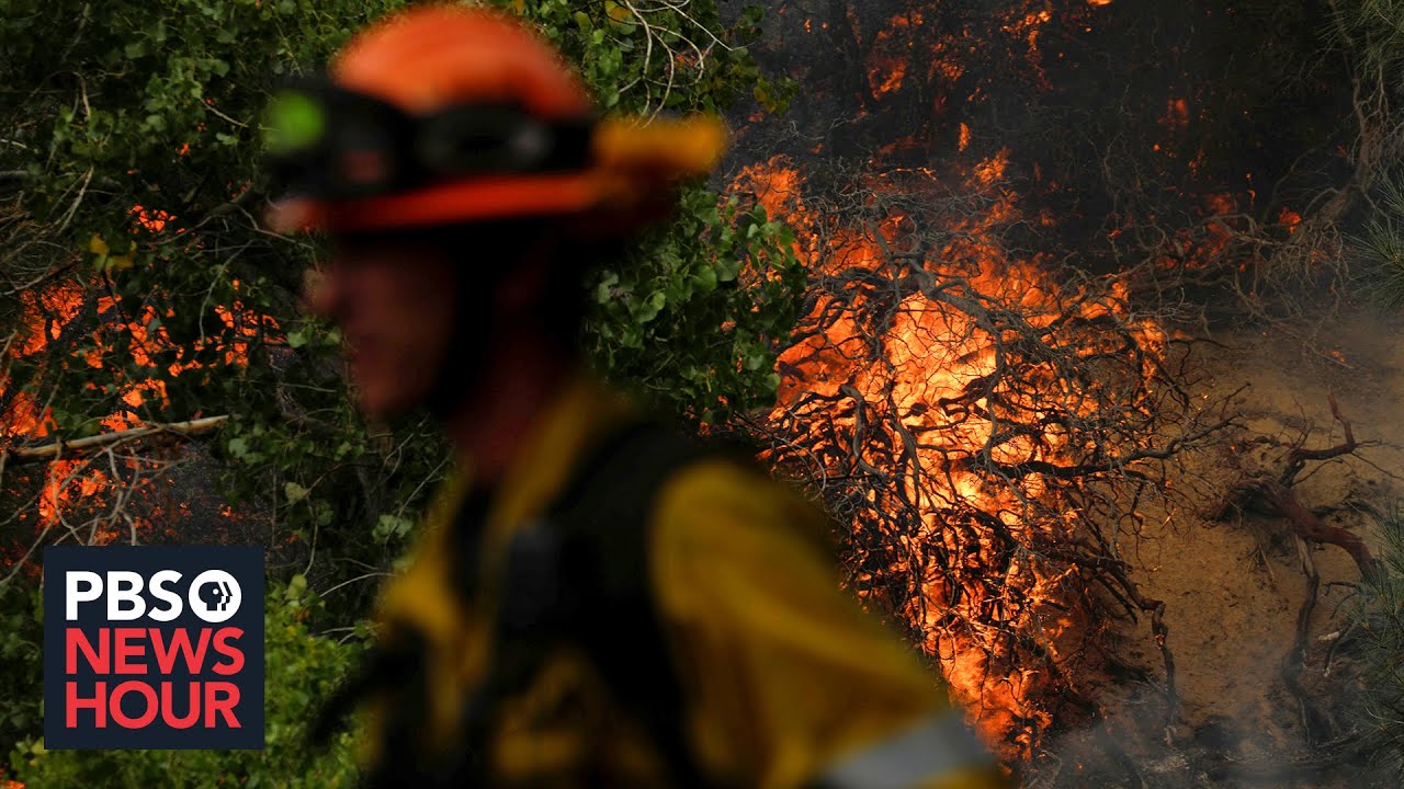 News Wrap: 3 wildfires rage out of control in Southern California