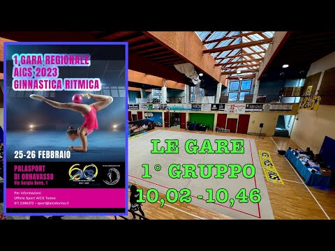 AICS Piemonte 1^ Gara Regionale Ginnastica Ritmica 1° Gruppo 25.2.23