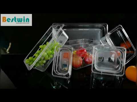 Polycarbonate gn pan, depth: 2.5 inch, for restaurant