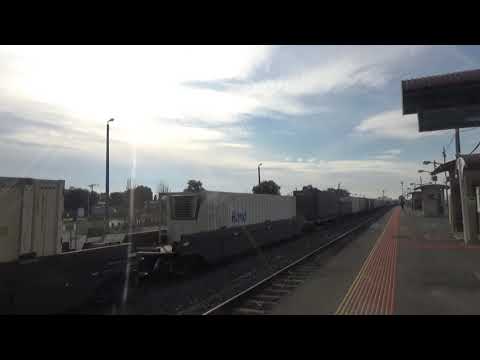 Indian Pacific NR25, Pacific National NR67, NR76 On 6MP4 Passing North Shore Station