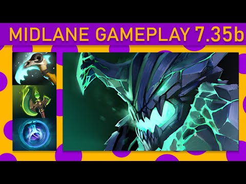 ⭐New patch 7.35b Outworld Destroyer 15+ Kills! Mid Gameplay - Dota 2 Top MMR