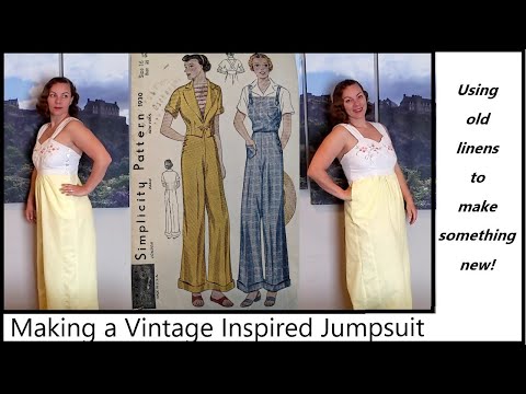 Making a 1940's Inspired Jumpsuit out of Vintage...