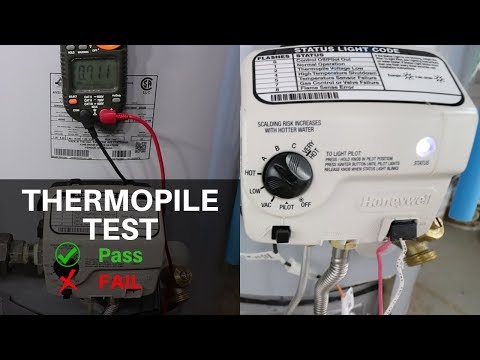 Testing a Thermopile on a Water Heater