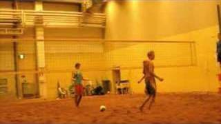 preview picture of video 'Finnish Indoor Beach Volleyball Championships 2008'