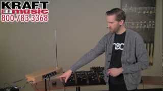 Video thumbnail for Kraft Music - Moog Etherwave Theremin Demo with Jake Widgeon by Kraft Music