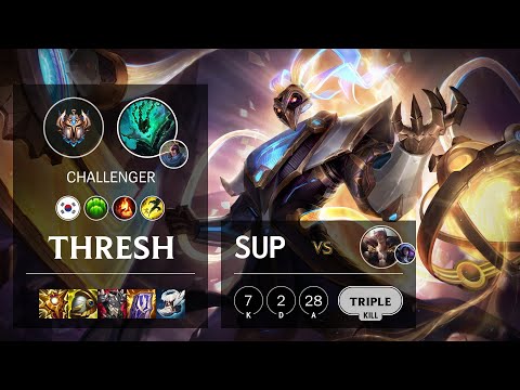 Thresh Support vs Sett - KR Challenger Patch 11.12