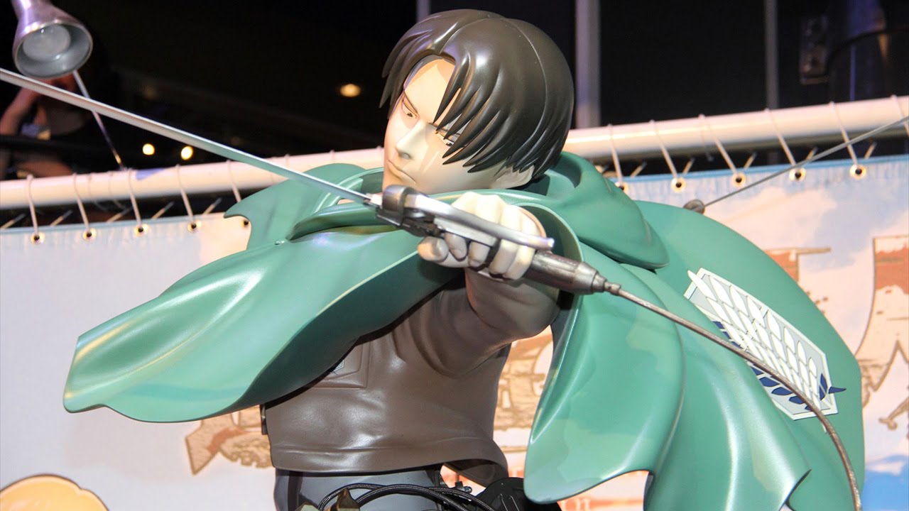 動画 リヴァイ兵長の等身大フィギュアお披露目 進撃の巨人 東京ジョイポリスとコラボ Attack On Titan Manga Maidigitv マイデジｔｖ