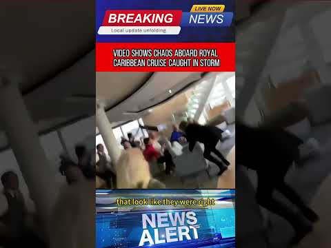 Thumbnail for Aboard royal Caribbean cruise caught in storm 😱