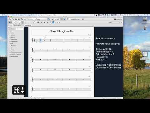 MuseScore 3 Skriv in dina första noter