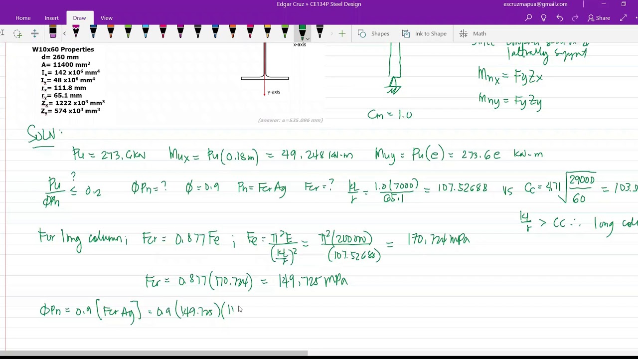SM2D3 BEAM COLUMNS - SAMPLE PROBLEM 3