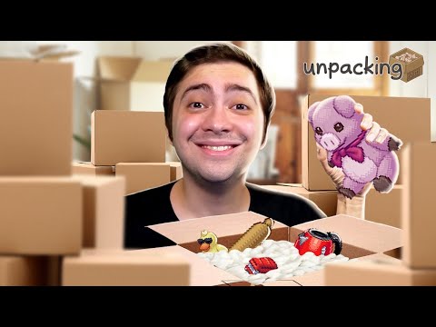 alanzoka jogando Unpacking