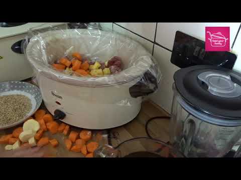 Slow cooker beef and barley stew