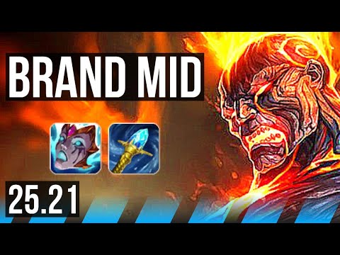 BRAND vs ZED (MID) | 8/1/5 | EUW Master | 25.21