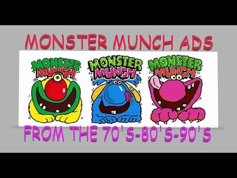 UK Monster Munch Adverts From The 70's, 80's & 90's.