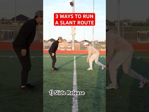 3 WAYS TO RUN A SLANT ROUTE