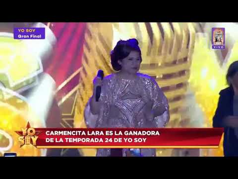YO SOY: La Final - Carmencita Lara imitadora - ganadora de la temporada 24 - 11 de octubre 2019 - HD