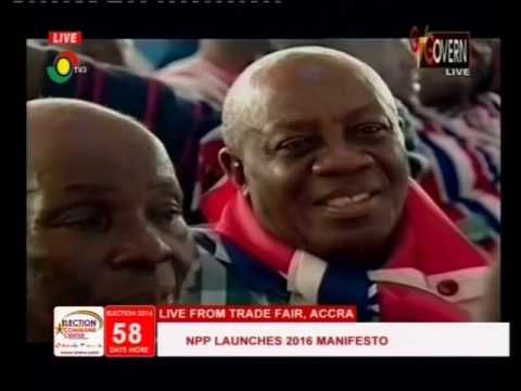 Dr  Bawumia highlights NPP 2016 manifesto -Launch - 9/10/2016