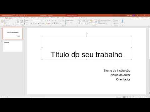 HOW TO MAKE A SLIDE FOR A TCC PRESENTATION