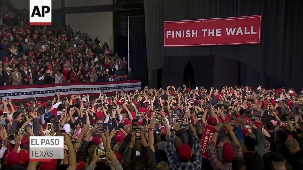 Trump slams O'Rourke at El Paso Rally - YouTube