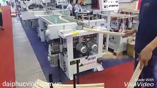 Dây chuyền chà nhám chân ghế, cạnh cong tự động | Máy Chà Nhám Cạnh | Đại Phúc Vinh CNC