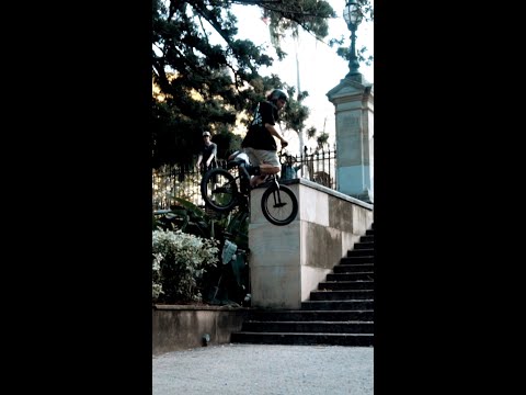 The LUXBMX team session a 14 stair rail #shorts