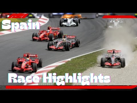 F1 2007 Spanish Grand Prix Extended Race Highlights (Round 4)