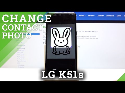LG K51s - How to Add Photo to Contact & Personalize Contact List
