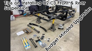 Installing Front and Rear Suspension On A 1963-1982 Corvette.  Swappin