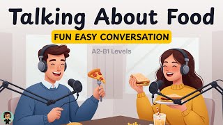 Talking About Foods | Fun Easy Conversation | A2-B1 English Podcast