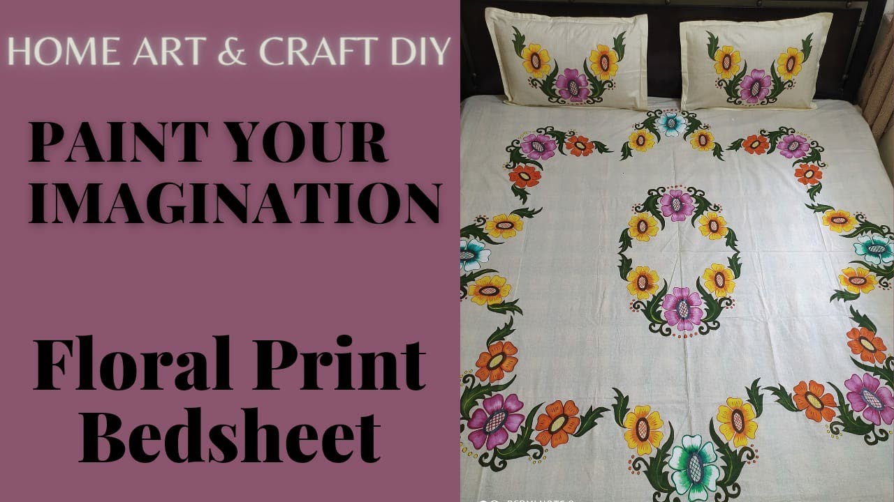 Hand painted bedsheet