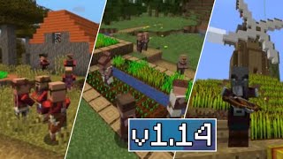 ВЫШЕЛ Minecraft 1.14- ДЕРЕВНЯ И ГРАБИТЕЛИ , ЖДЕМ Minecraft Pe 1.8.0.14 ПОЛНЫЙ ОБЗОР