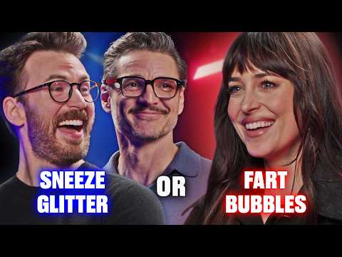 Chris Evans, Dakota Johnson & Pedro Pascal Argue The Weirdest Would You Rather? Questions | LADbible