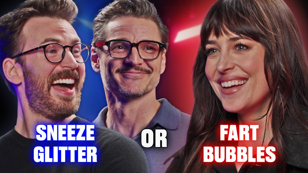 Chris Evans, Dakota Johnson & Pedro Pascal Argue The Weirdest Would You Rather? Questions | LADbible