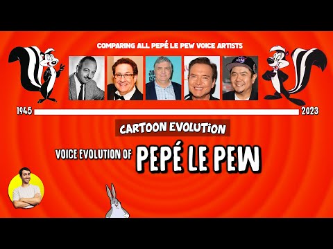 Voice Evolution of PEPÉ LE PEW - 78 Years Compared & Explained | CARTOON EVOLUTION
