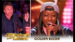 Flau&#39;jae: 14-Year-Old Rap Star Gets GOLDEN BUZZER By Chris Hardwick | America&#39;s Got Talent 2018