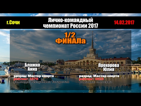 🏓 Блажко А - Прохорова Ю | г.Сочи 2017 | Команды | 1/2 ФИНАЛа чемпионата России | настольный теннис