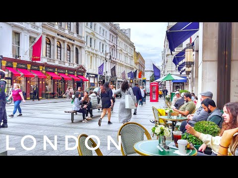 Posh London City Walk - Walking London Famous Shopping Streets in Mayfair & Marylebone [4K HDR]