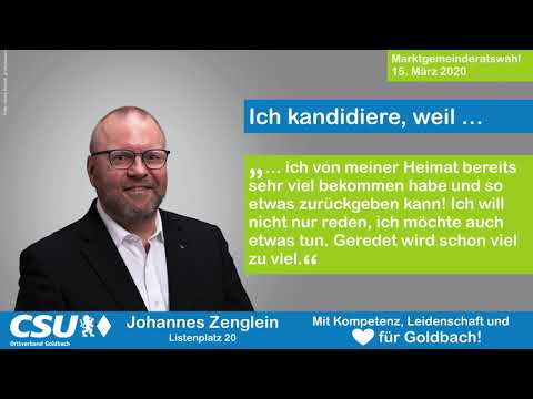 Unser Team für Goldbach - Platz 20: Johannes Zenglein