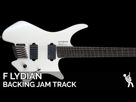 Plini Inspired Modern Atmospheric Fusion Guitar Backing Track Jam in F Lydian | 75 BPM