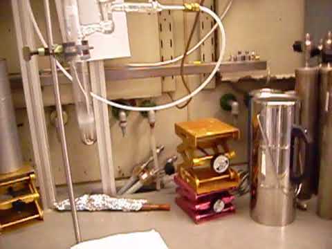 Reaction of caesium Cs with fluorine F2