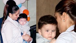 Kareena Kapoor Khan's Son Taimur Waving To Paparazzi Is Too Cute To Miss!